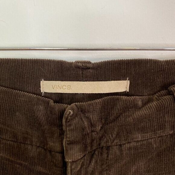 Vince Dark Brown Skinny Leg Corduroy Pants - Picture 5 of 7